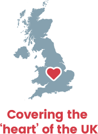 Covering the 'heart' of the UK